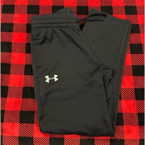Black UA Boys Sweatpants